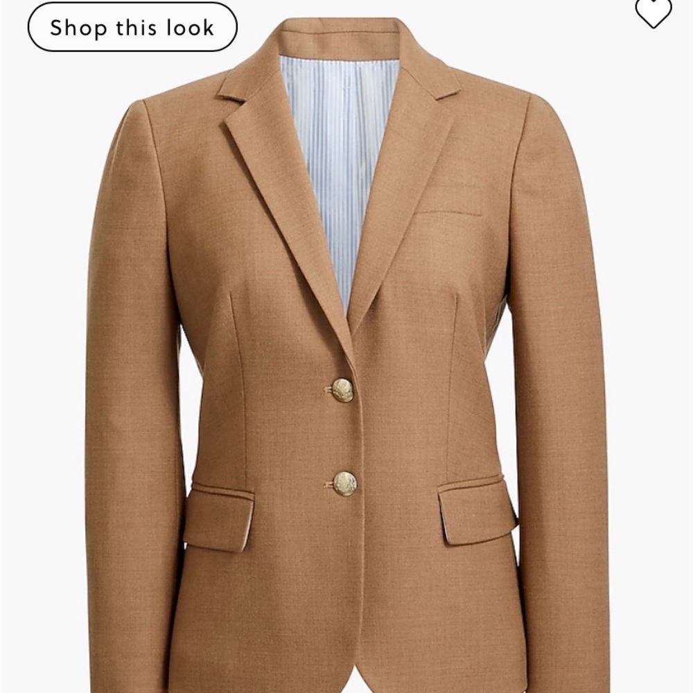 J. Crew Factory Tan Schoolboy Blazer 14
